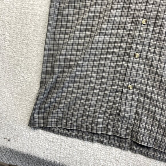 The North Face Button Up Gray Plaid Shirt Outdoors Hiking Shirt Mens ~XL *Read* - Picture 7 of 16